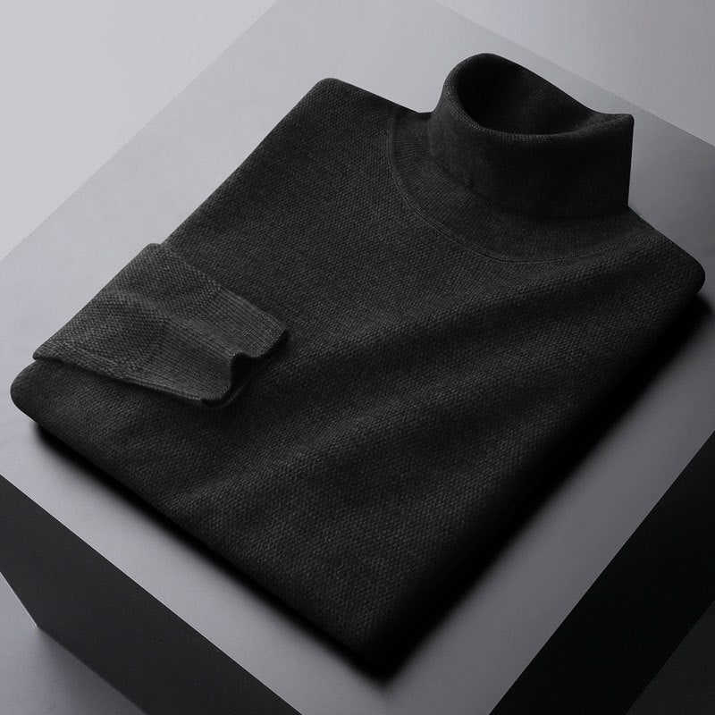 Theodore Wool Turtleneck Sweater | Casual Hip-Length Sweater
