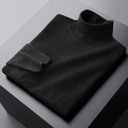 Theodore Wool Turtleneck Sweater | Casual Hip-Length Sweater