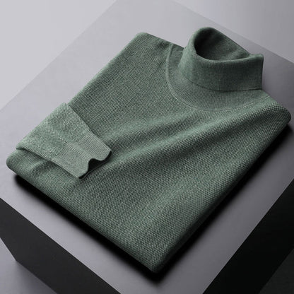 Theodore Wool Turtleneck Sweater | Casual Hip-Length Sweater