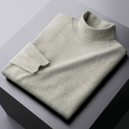 Theodore Wool Turtleneck Sweater | Casual Hip-Length Sweater