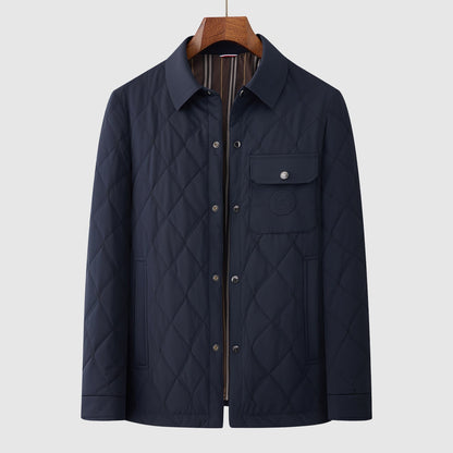 Oscar Quilted Jacket | Collared Button Front Jacket