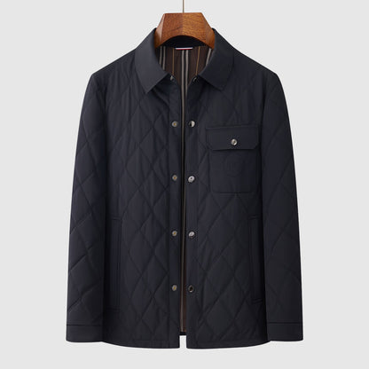 Oscar Quilted Jacket | Collared Button Front Jacket