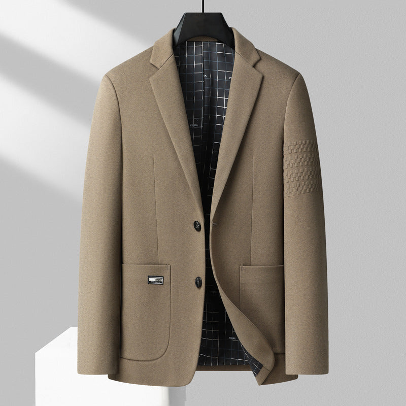 Benjamin Wool Slim Fit Blazer | Notched Lapel Two-Button Blazer