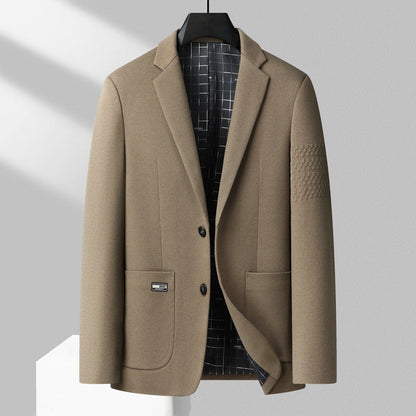 Benjamin Wool Slim Fit Blazer | Notched Lapel Two-Button Blazer