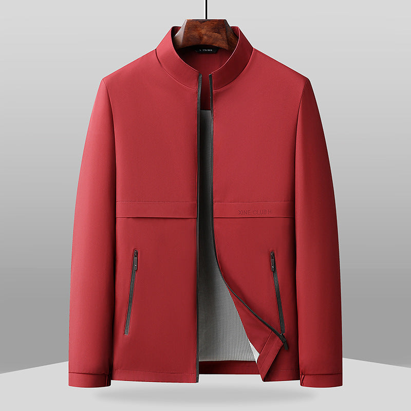 Joshua Cotton Jacket | Band Collar Hip-Length Jacket