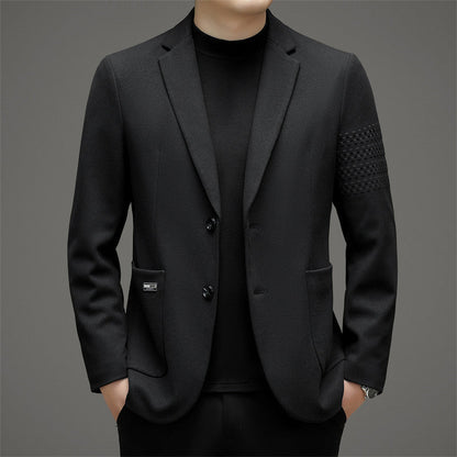 Benjamin Wool Slim Fit Blazer | Notched Lapel Two-Button Blazer