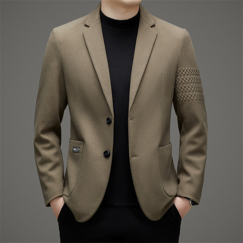Benjamin Wool Slim Fit Blazer | Notched Lapel Two-Button Blazer