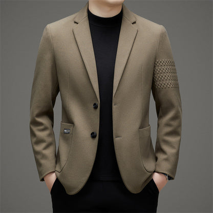 Benjamin Wool Slim Fit Blazer | Notched Lapel Two-Button Blazer