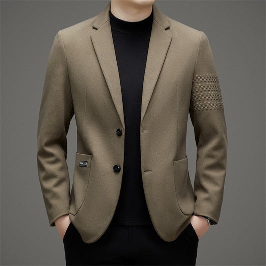 Benjamin Wool Slim Fit Blazer | Notched Lapel Two-Button Blazer