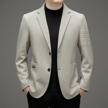 Benjamin Wool Slim Fit Blazer | Notched Lapel Two-Button Blazer