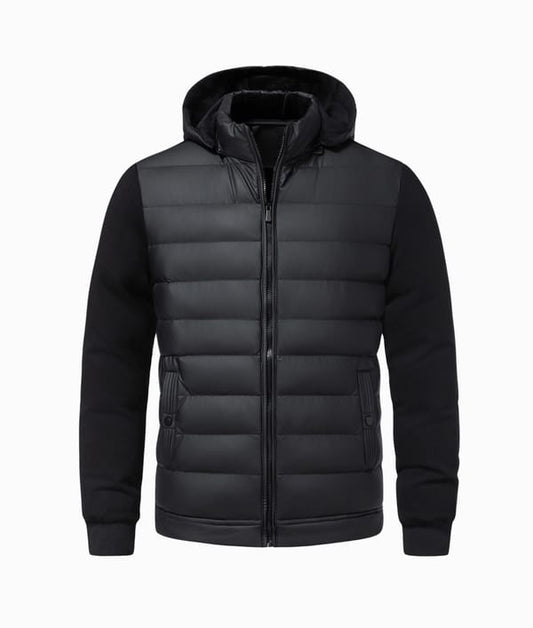 James Nylon Puffer Jacket | Slim Fit Hooded Jacket