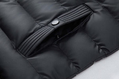 James Nylon Puffer Jacket | Slim Fit Hooded Jacket