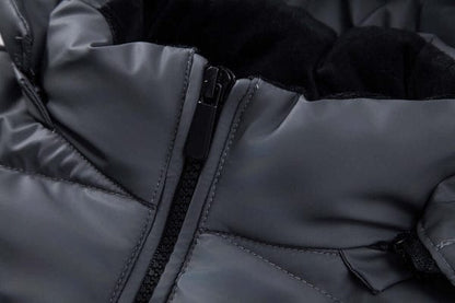 James Nylon Puffer Jacket | Slim Fit Hooded Jacket