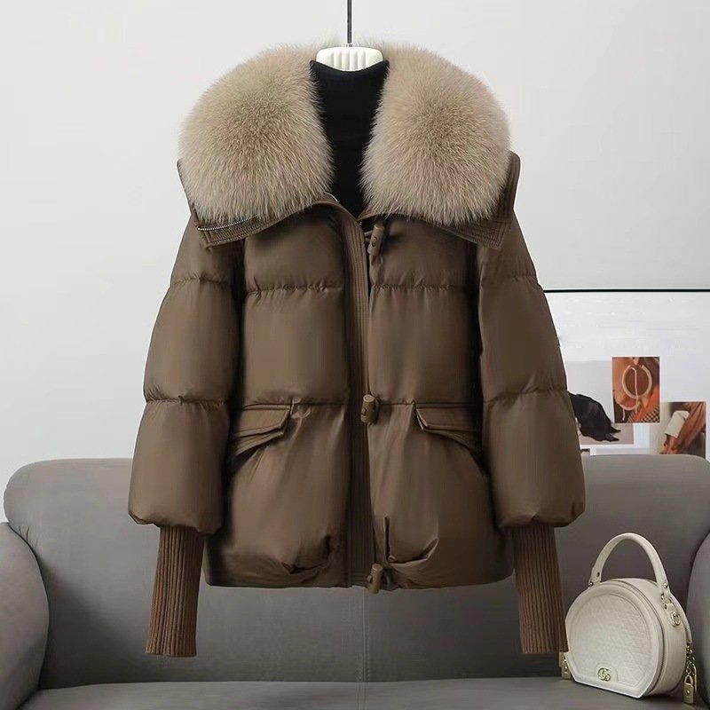 Isabella Puffer Jacket | Faux Fur Collar Quilted Jacket