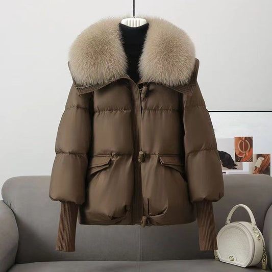 Isabella Puffer Jacket | Faux Fur Collar Quilted Jacket