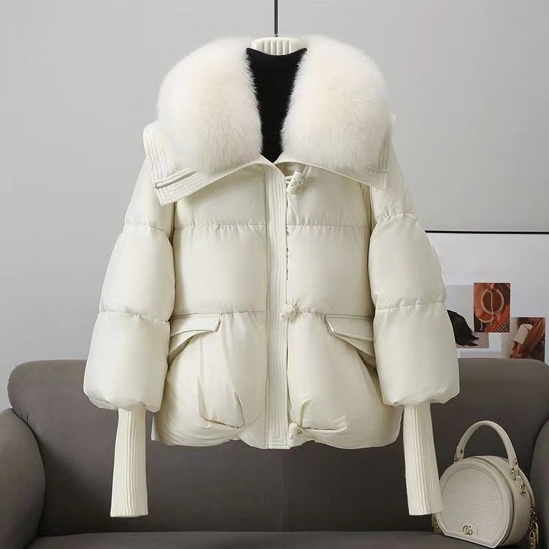 Isabella Puffer Jacket | Faux Fur Collar Quilted Jacket