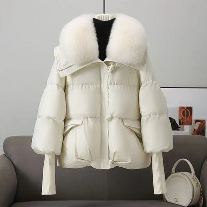 Isabella Puffer Jacket | Faux Fur Collar Quilted Jacket