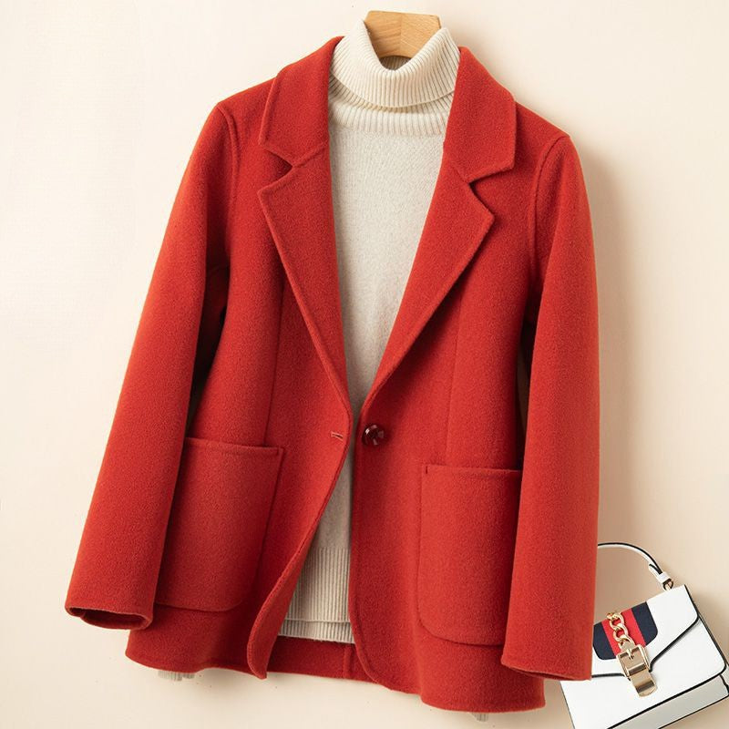 Valentina Wool Tailored Coat And Turtleneck Two-Piece Set | Everyday Hip-Length Set