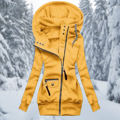 Isabella Fleece Hooded Jacket | Slim Fit Casual Jacket