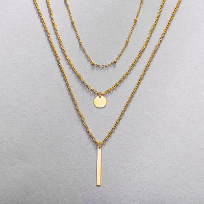 Three-Piece Gold Necklace - Vivienne