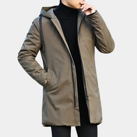 Theodore Hooded Coat | Relaxed Fit Casual Coat