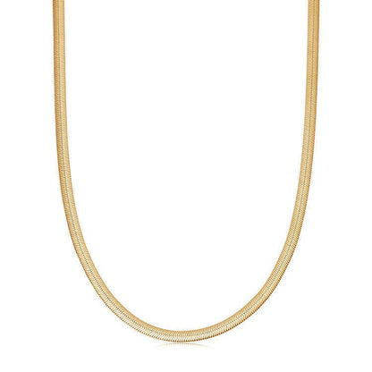 Snake chain - herringbone collabon necklace