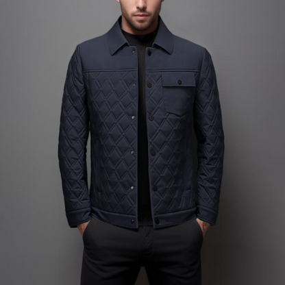 Theodore Quilted Jacket | Collared Button Front Jacket