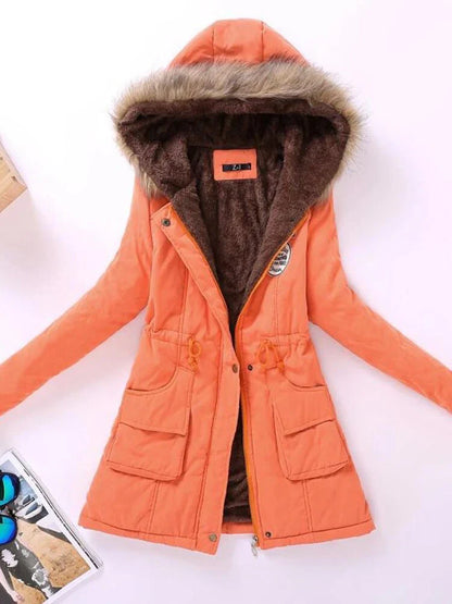 Isla Parka Jacket | Faux Fur Hood Casual Jacket