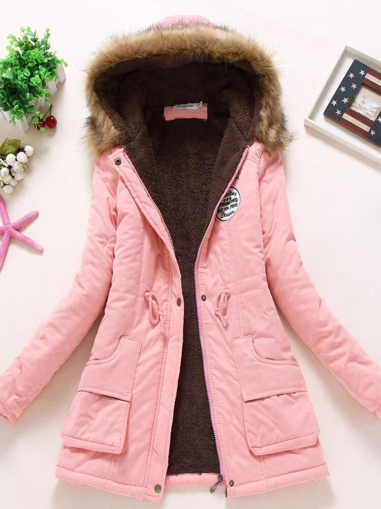 Isla Parka Jacket | Faux Fur Hood Casual Jacket