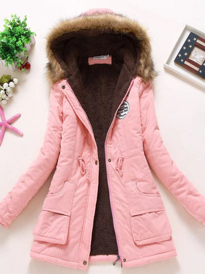 Isla Parka Jacket | Faux Fur Hood Casual Jacket