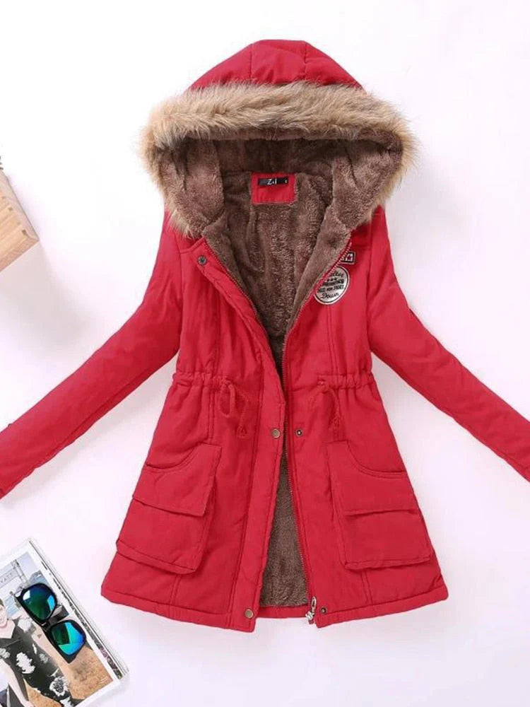 Isla Parka Jacket | Faux Fur Hood Casual Jacket