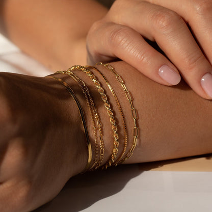 Chain bracelets - Minimalist layered bracelets