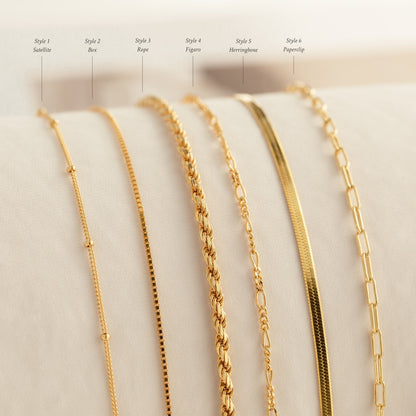 Chain bracelets - Minimalist layered bracelets