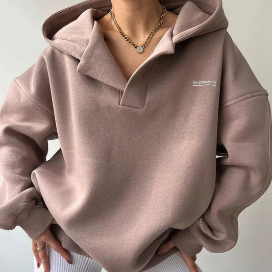 Isabella Fleece Hoodie | Oversized Hip-Length Hoodie