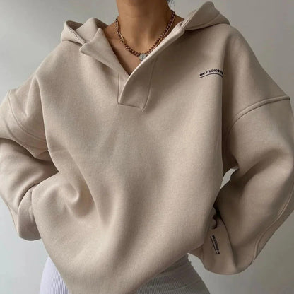Isabella Fleece Hoodie | Oversized Hip-Length Hoodie