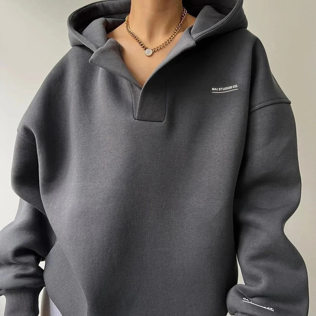 Isabella Fleece Hoodie | Oversized Hip-Length Hoodie