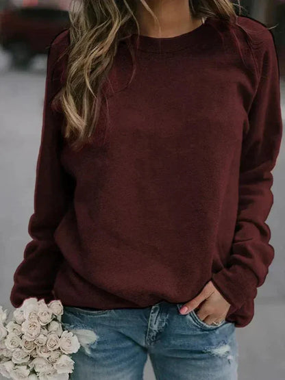 Harriet Fleece Crewneck Sweatshirt | Relaxed Fit Casual Sweatshirt