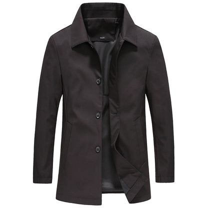 Theodore Cotton Car Coat | Tailored Fit Collared Coat