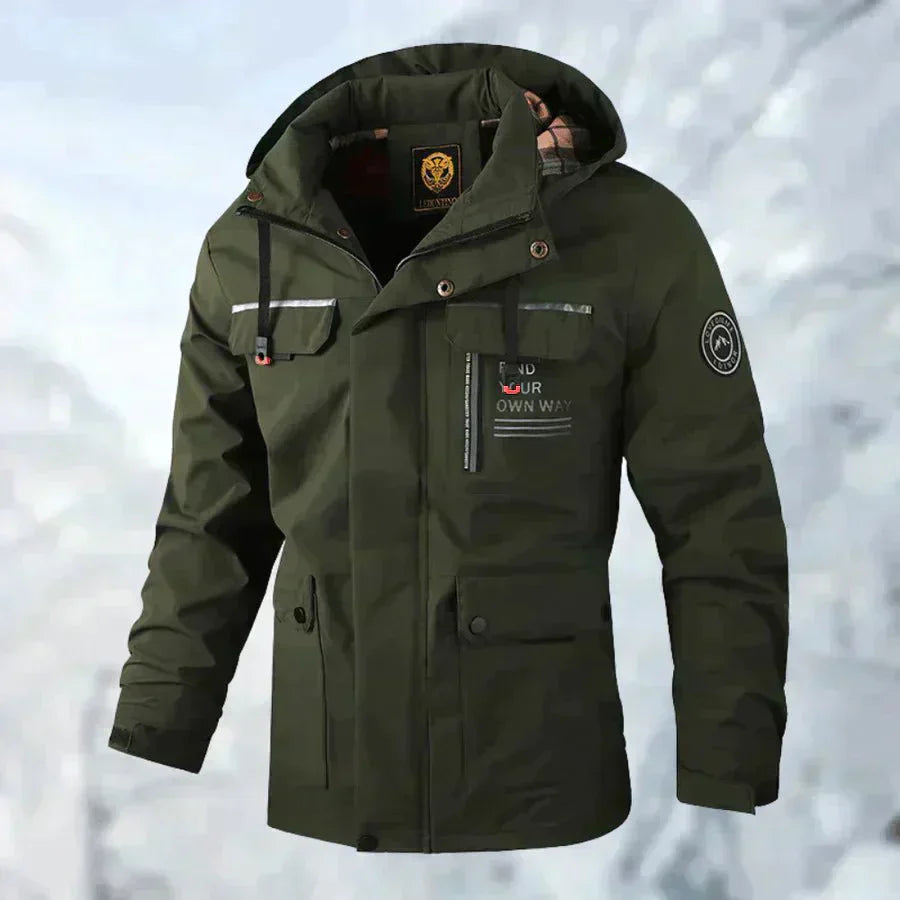 Theodore Nylon Utility Jacket | Hooded Multi-Pocket Jacket