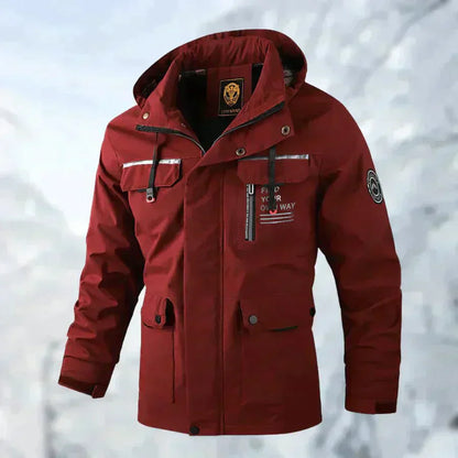 Theodore Nylon Utility Jacket | Hooded Multi-Pocket Jacket