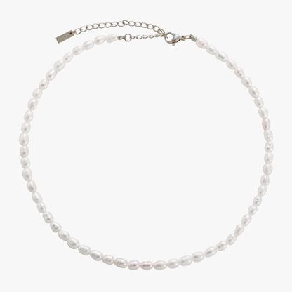 Silver Pearl Choker