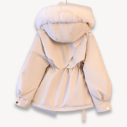 Isabella Parka Jacket | Faux Fur Trim Hip-Length Jacket
